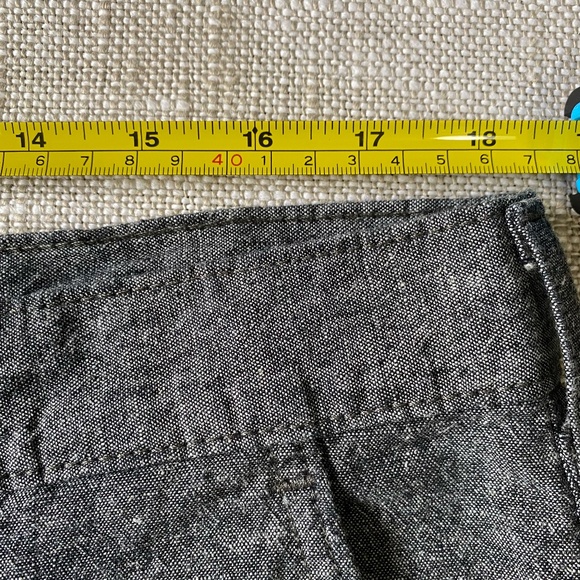 Levis Strauss Mens Grey Linen Blend Casual Vacation Summer Shorts-Sz-36 - Picture 12 of 15